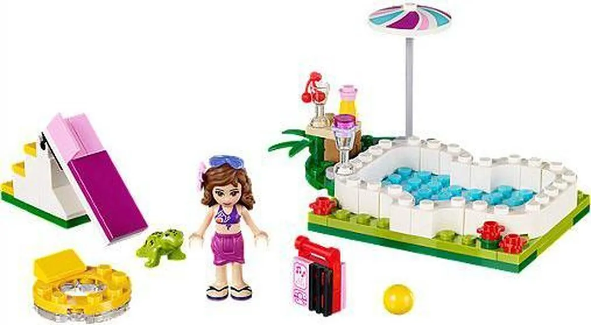 LEGO Friends Olivia’s Zwembad 41090 - 82 Stukken - afbeelding 2 van 6