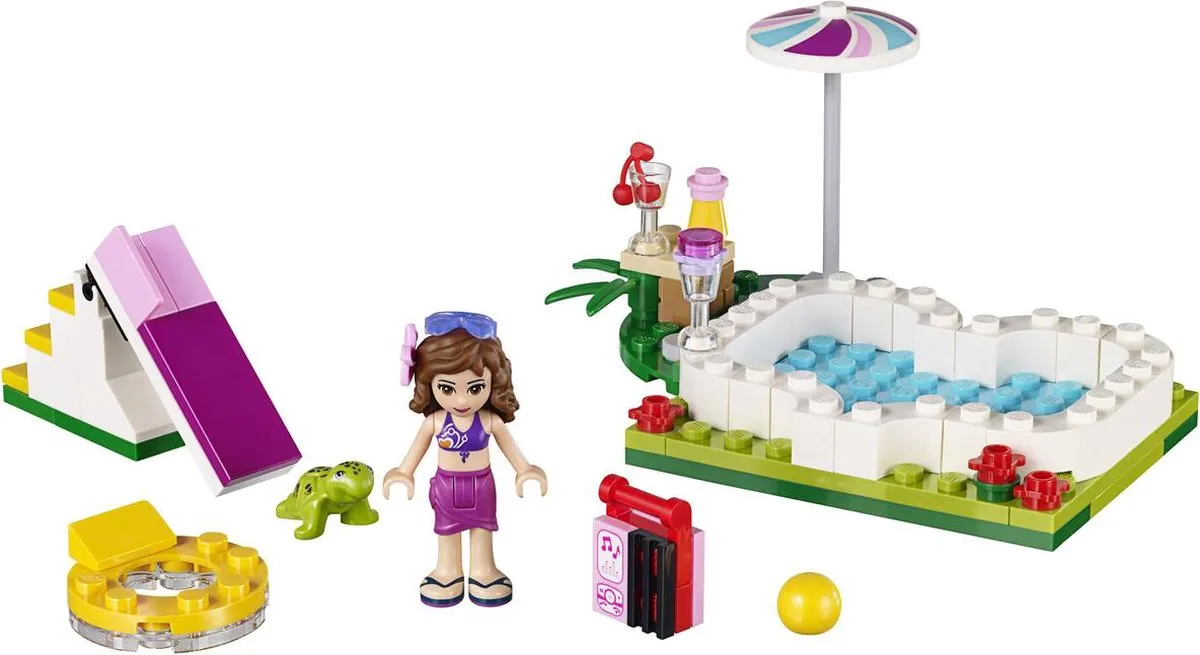 LEGO Friends Olivia’s Zwembad 41090 - 82 Stukken - afbeelding 3 van 6