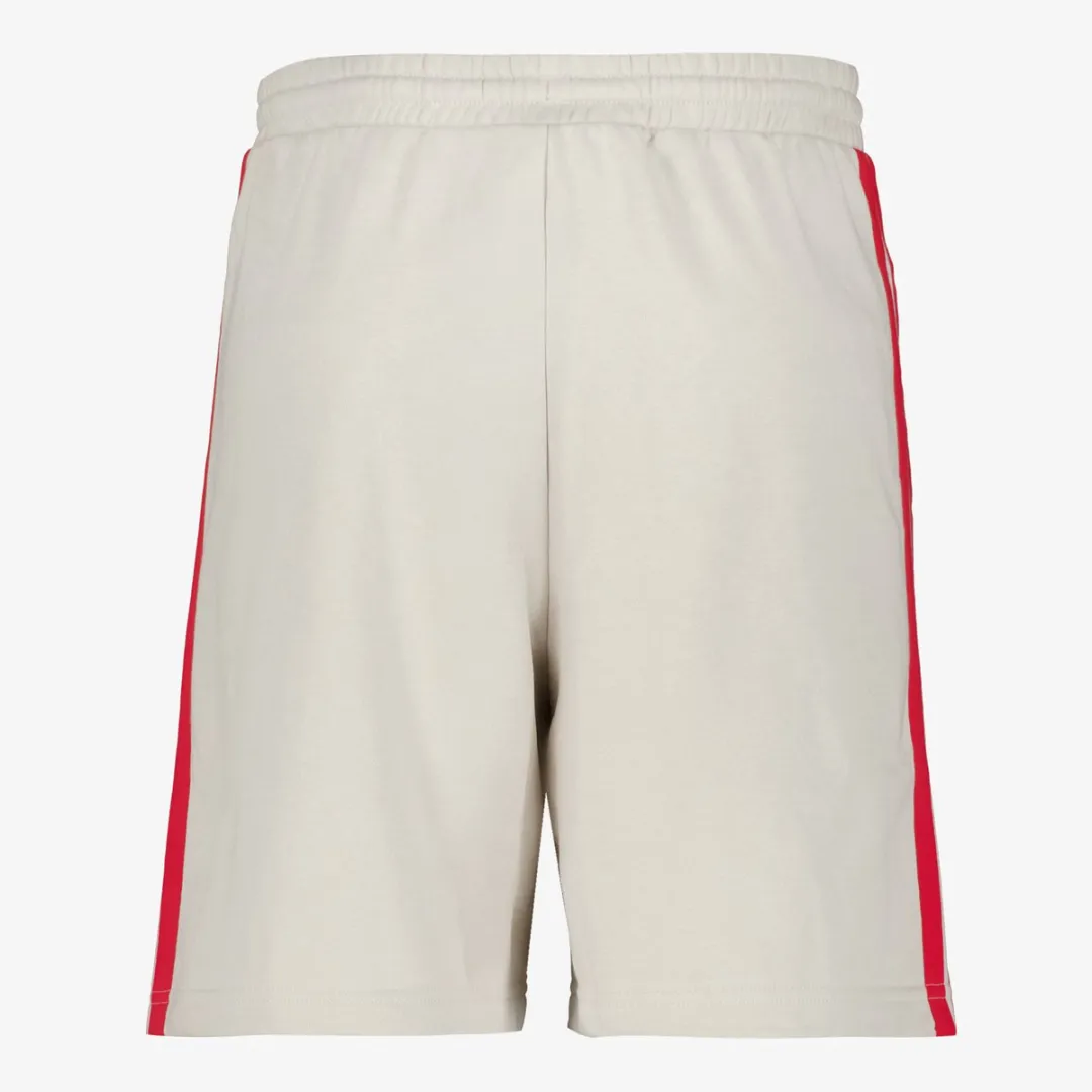 adidas M 3S FT Heren Sportshort - Maat M - Grijs/Rood