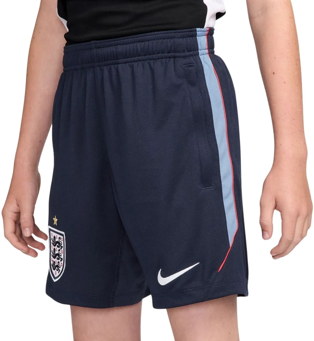 Nike Engeland Short WK2026 Junior 152 - IB7983-451 - Donkerblauw/Wit