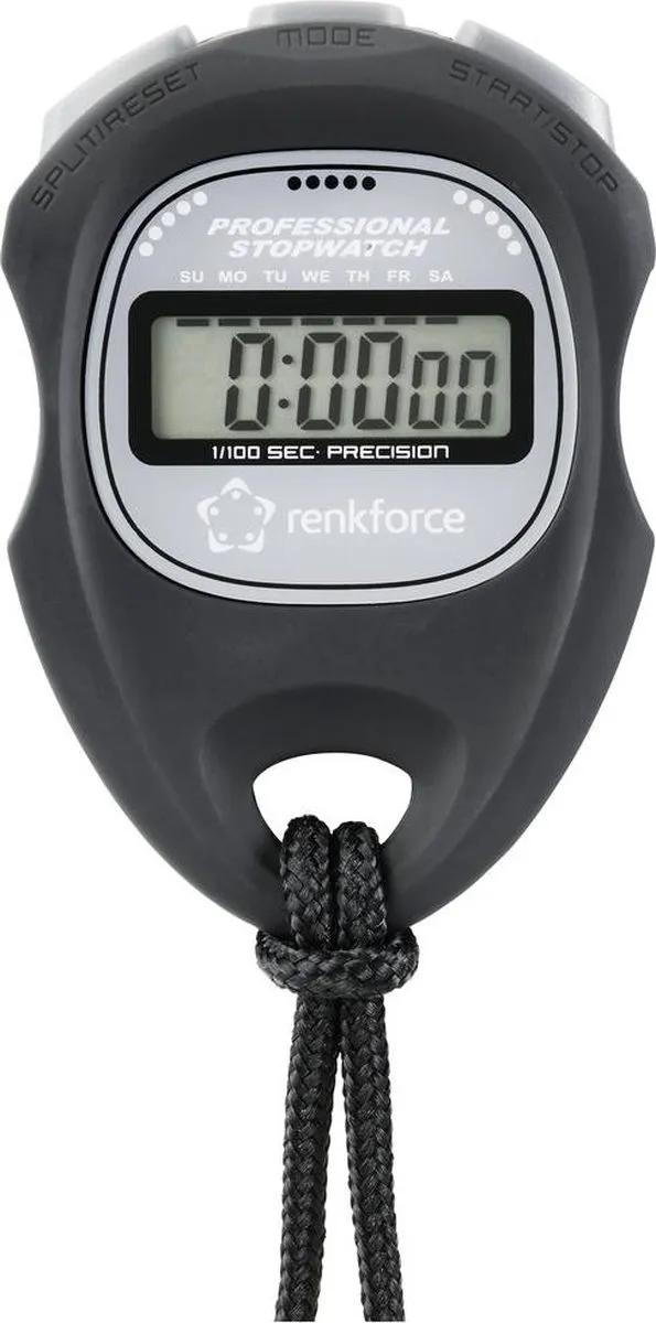 Renkforce WT-034 Digitale Stopwatch - Zwart
