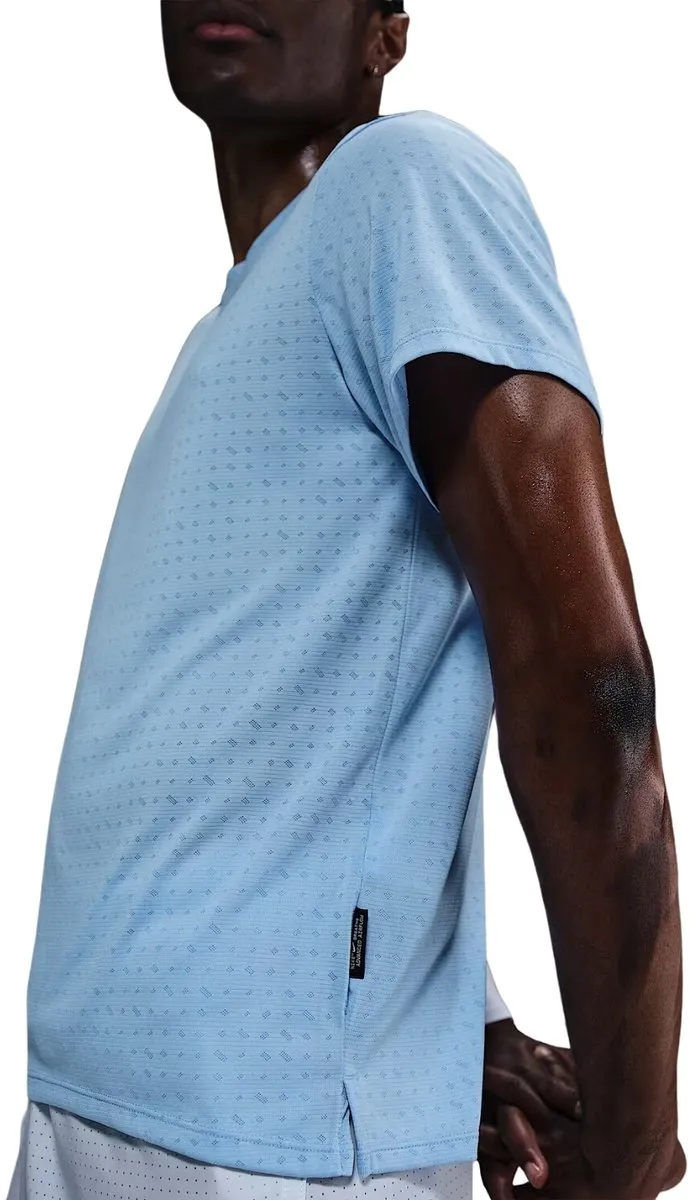 Nike Dri-FIT Miller Breathe Shirt Heren S - Lichtblauw