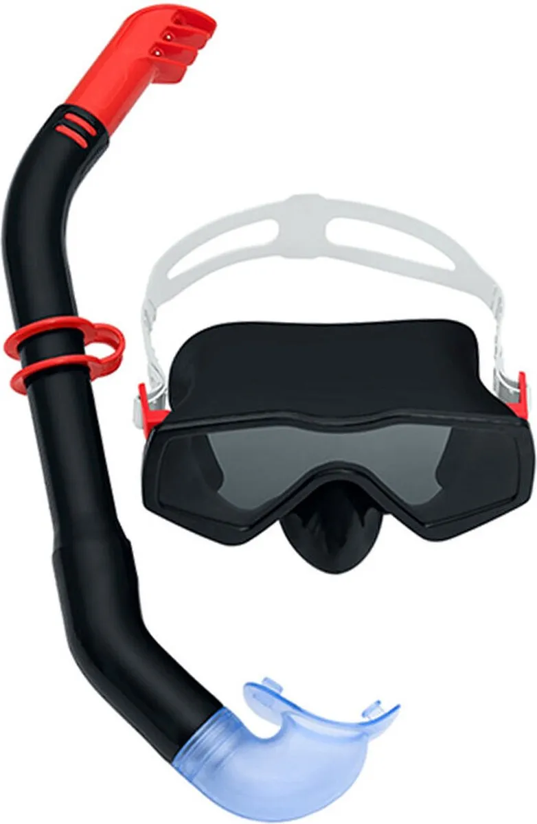 Bestway Snorkelset Anatomisch Bandje Multicolor - Duikbril Snorkel Zwemvliezen - afbeelding 6 van 6