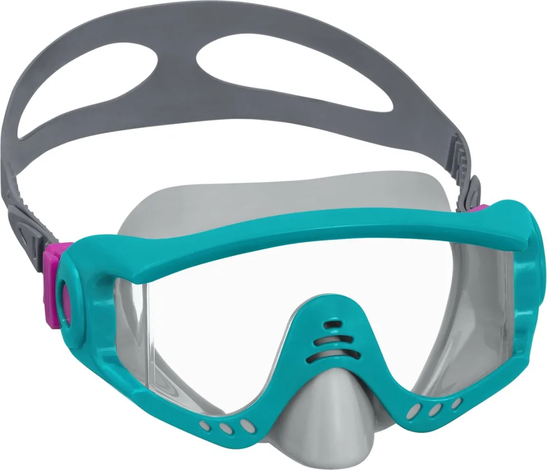 Bestway Snorkelset Anatomisch Bandje Multicolor - Duikbril Snorkel Zwemvliezen