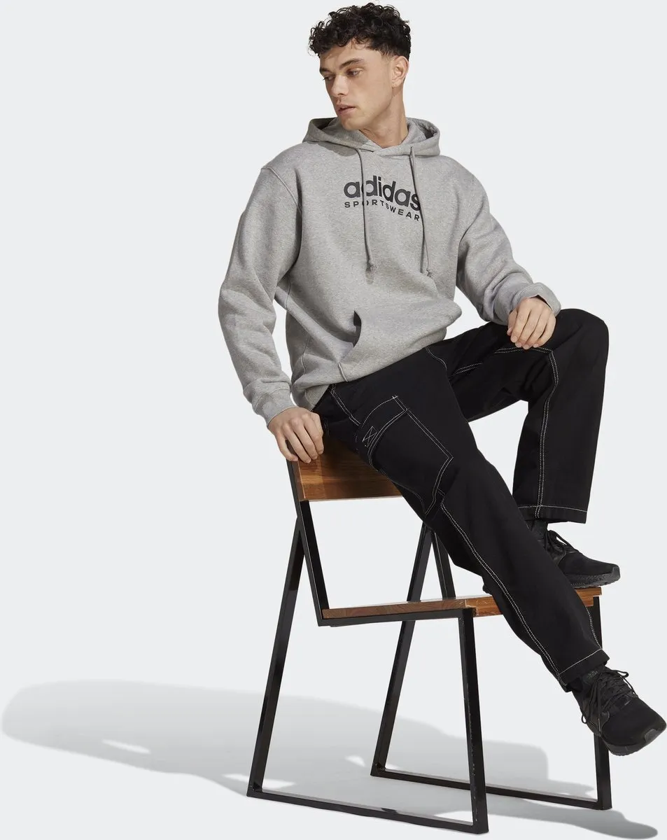 adidas Sportswear All SZN Fleece Graphic Hoodie IC9772 - Heren - Grijs - L