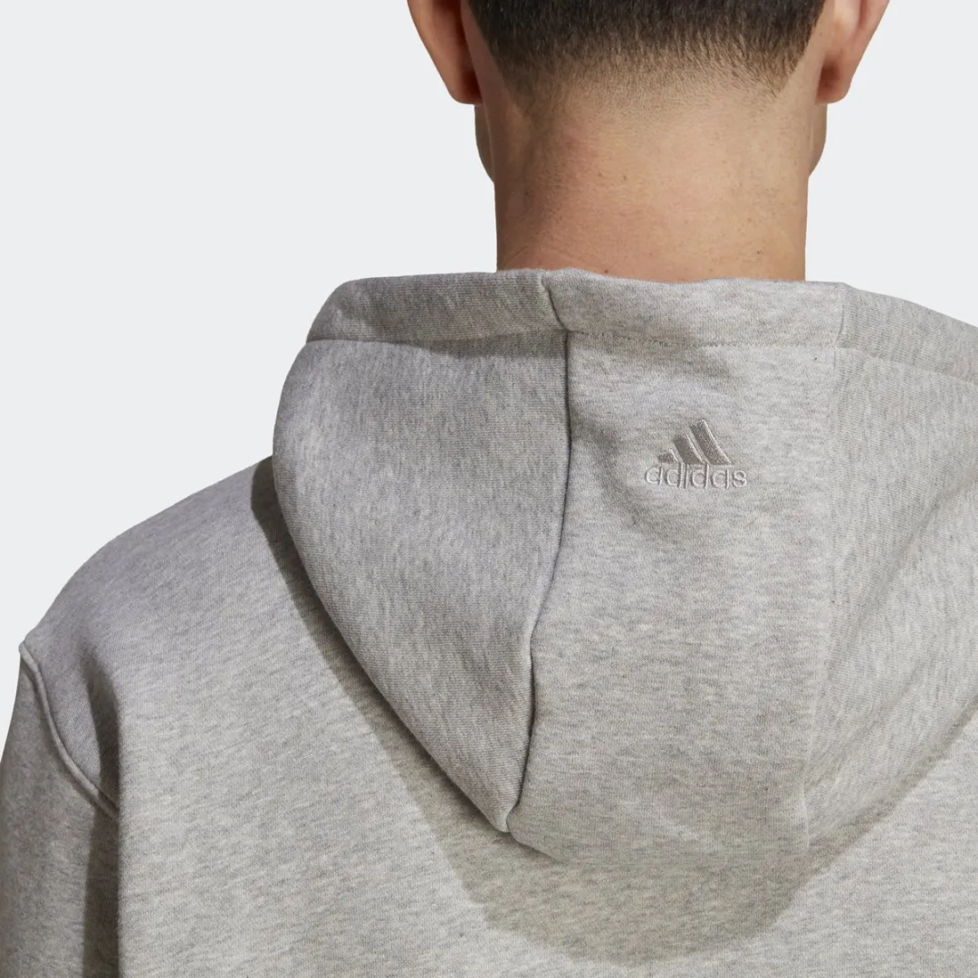 adidas Sportswear All SZN Fleece Graphic Hoodie IC9772 - Heren - Grijs - L