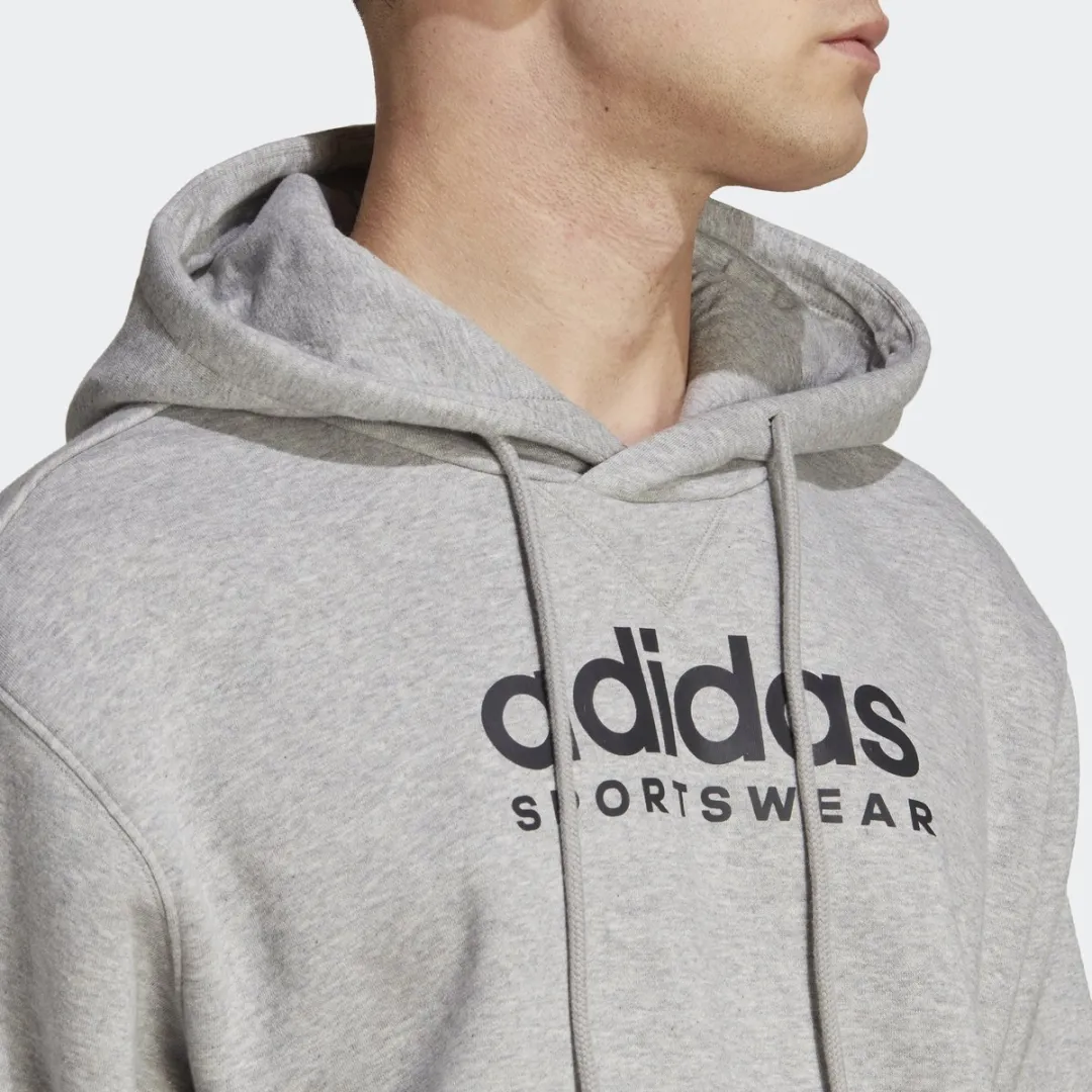 adidas Sportswear All SZN Fleece Graphic Hoodie IC9772 - Heren - Grijs - L