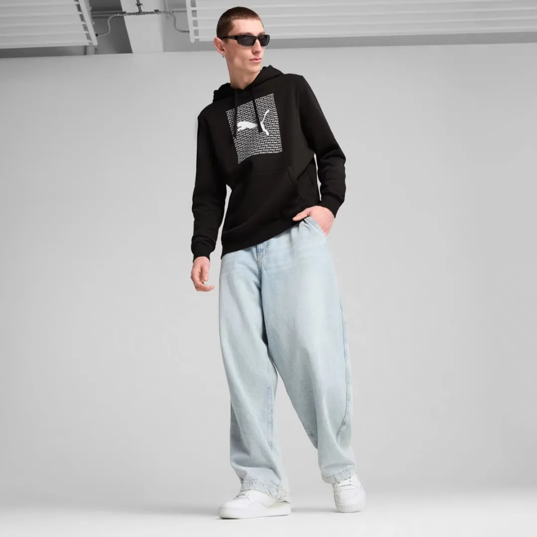 PUMA Ess Logo Lab Hoodie Heren - Maat L - Zwart