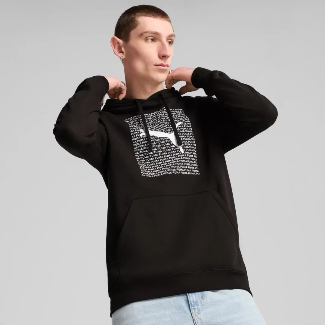 PUMA Ess Logo Lab Hoodie Heren - Maat L - Zwart