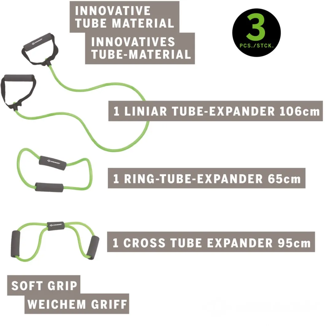 Schildkröt Fitness Elastieken Set 3 Stuks - Meerkleurig