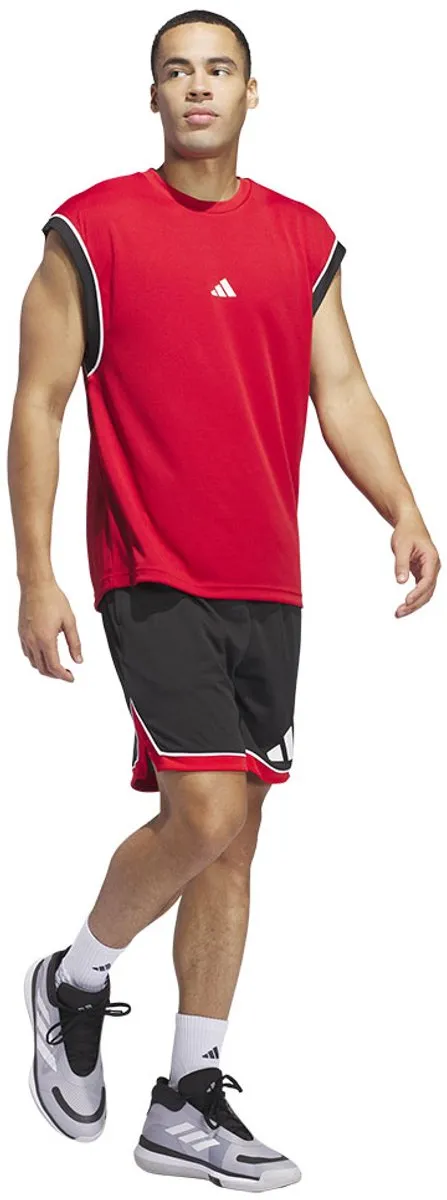 adidas Badge of Sport Korte Broek L - Zwart/Rood
