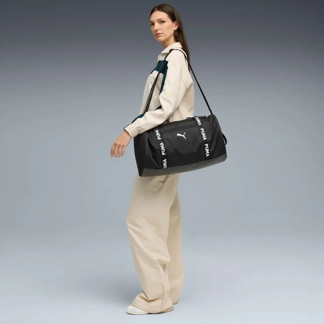 PUMA At Ess Barrel Bag Sporttas - 50cm Zwart