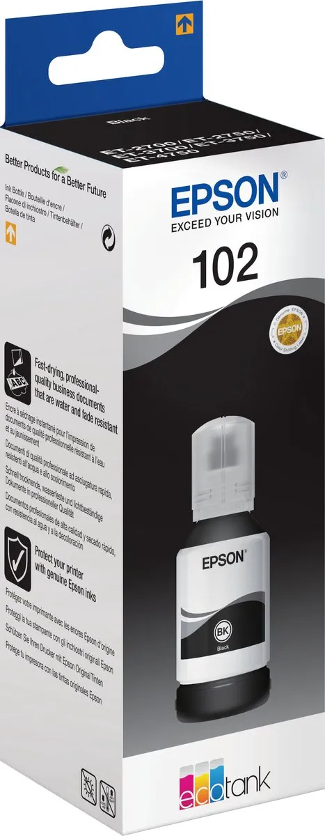 Epson 102 Inktfles C13T03R140 - 127ml - Zwart