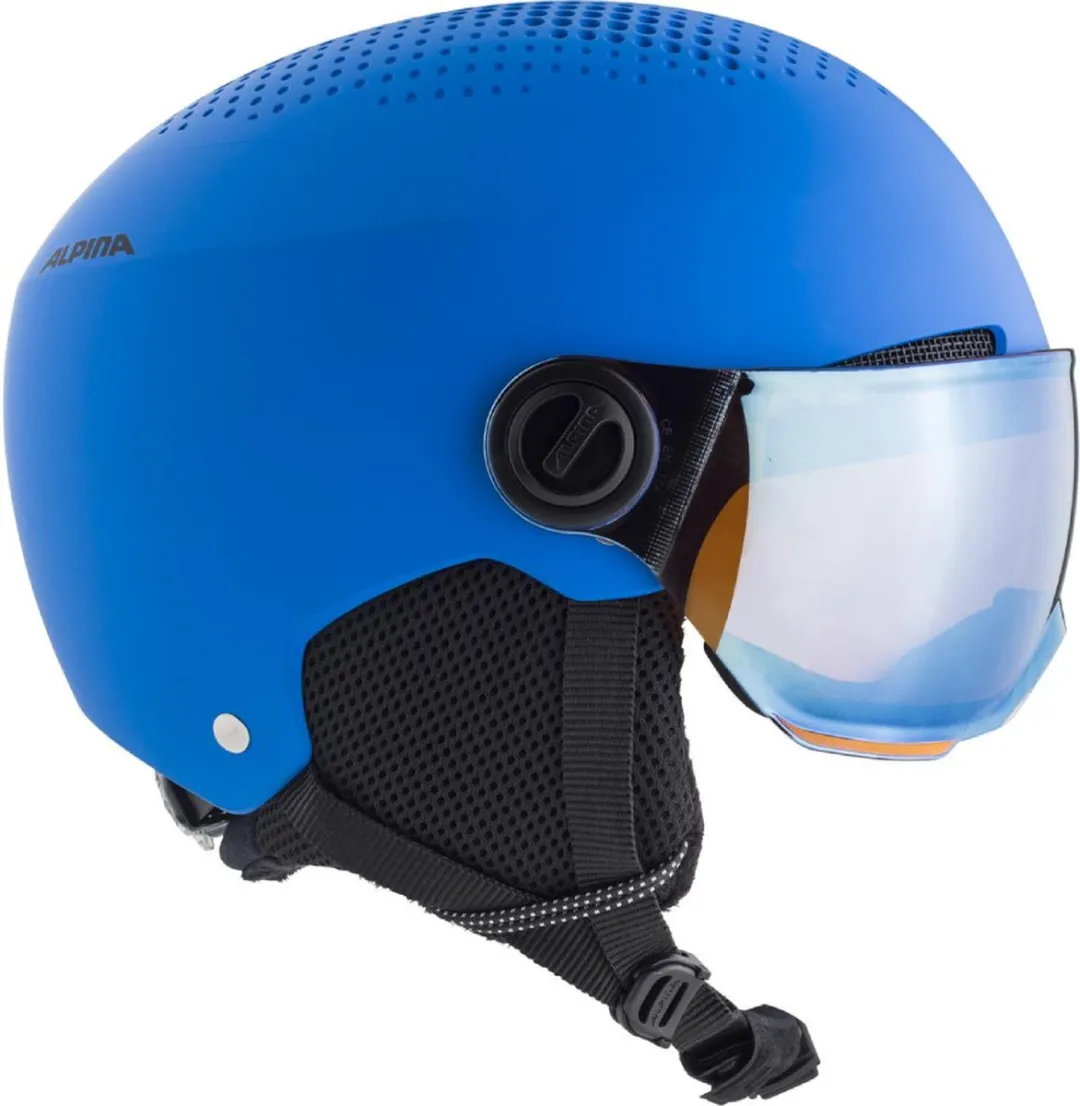 Alpina Zupo Visor Q-Lite Junior Skihelm - Blauw - Maat 48-52cm