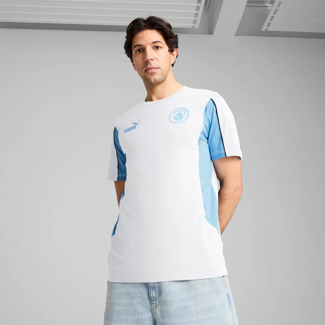 PUMA Manchester City FC Football Archive T-shirt Wit - 2XL