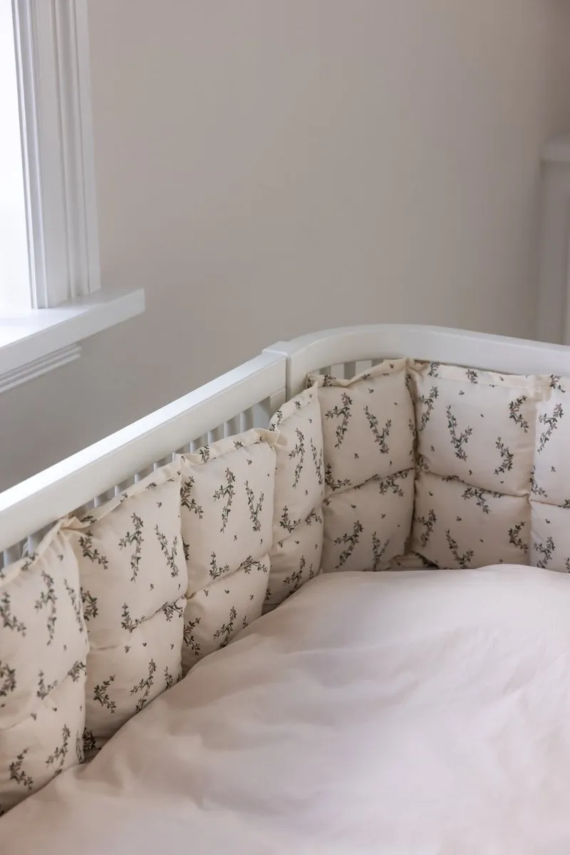 Sebra Bedbumper 180cm - Kapok - Powder Blossom