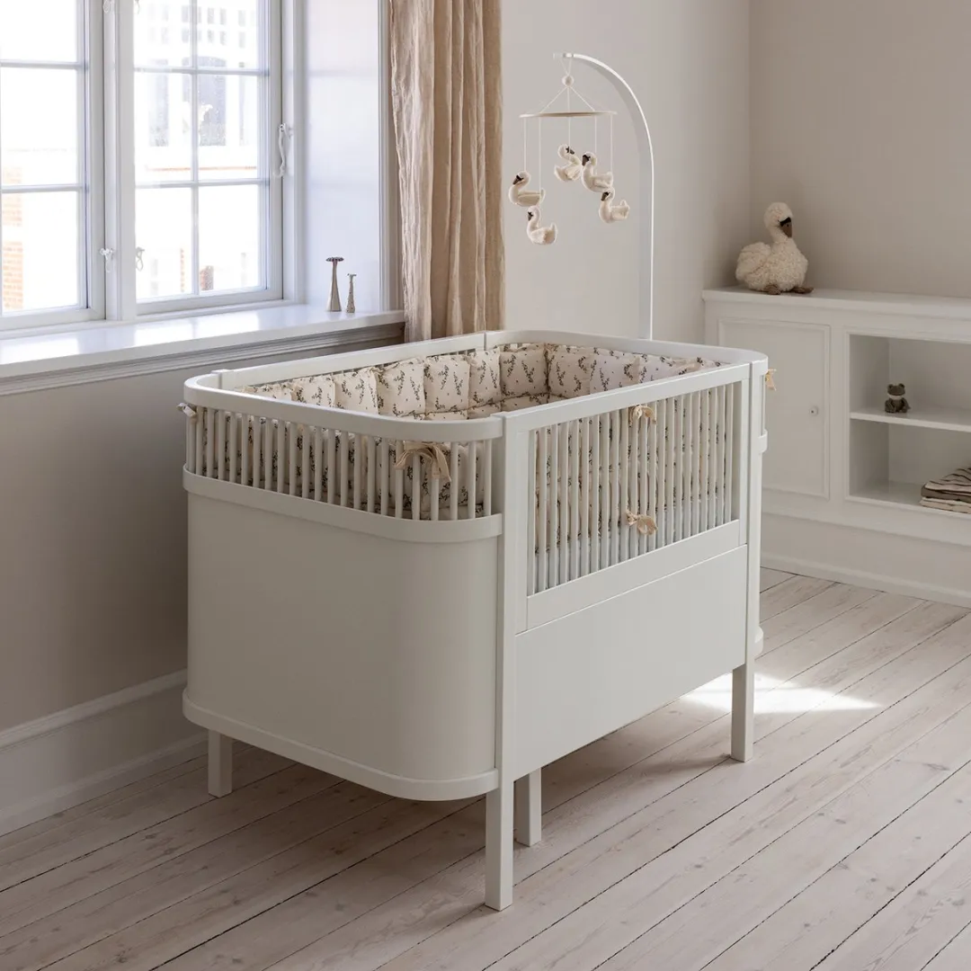 Sebra Bedbumper 180cm - Kapok - Powder Blossom