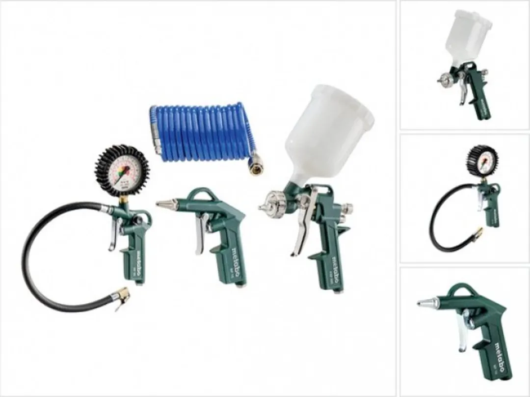 Metabo LPZ 4 Persluchtset - Blaaspistool/Bandenpomp/Verfspuit
