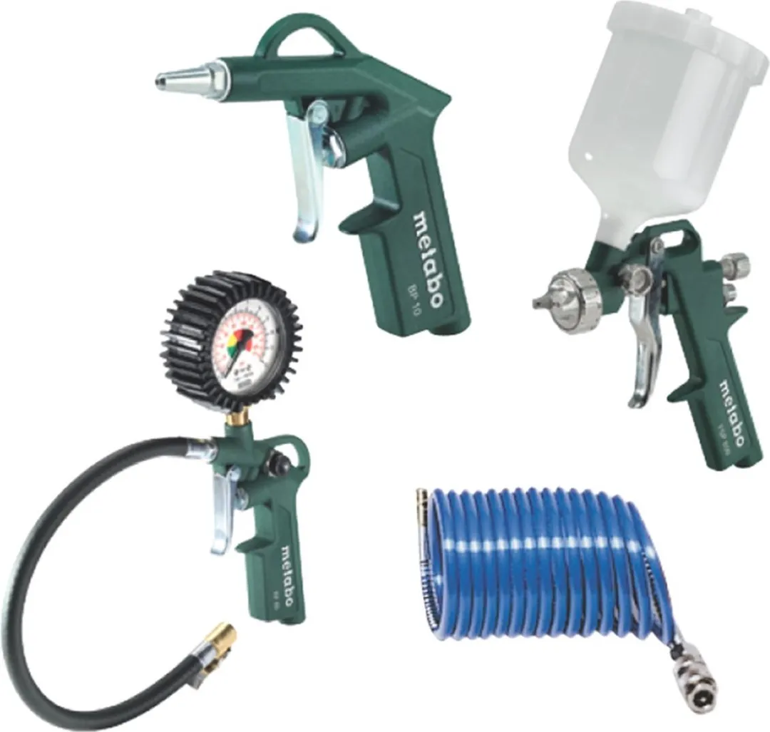 Metabo LPZ 4 Persluchtset - Blaaspistool/Bandenpomp/Verfspuit