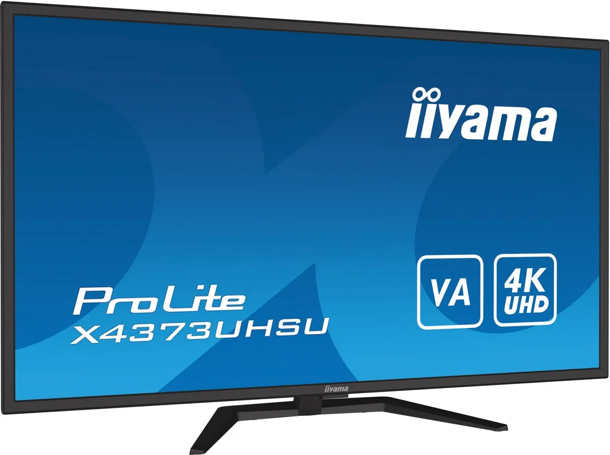 iiyama ProLite X4373UHSU-B1 43 inch Monitor - 4K VA - USB-Hub 4x - afbeelding 6 van 6