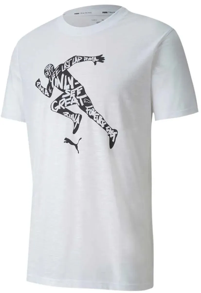 PUMA Performance Graphic T-shirt Wit L