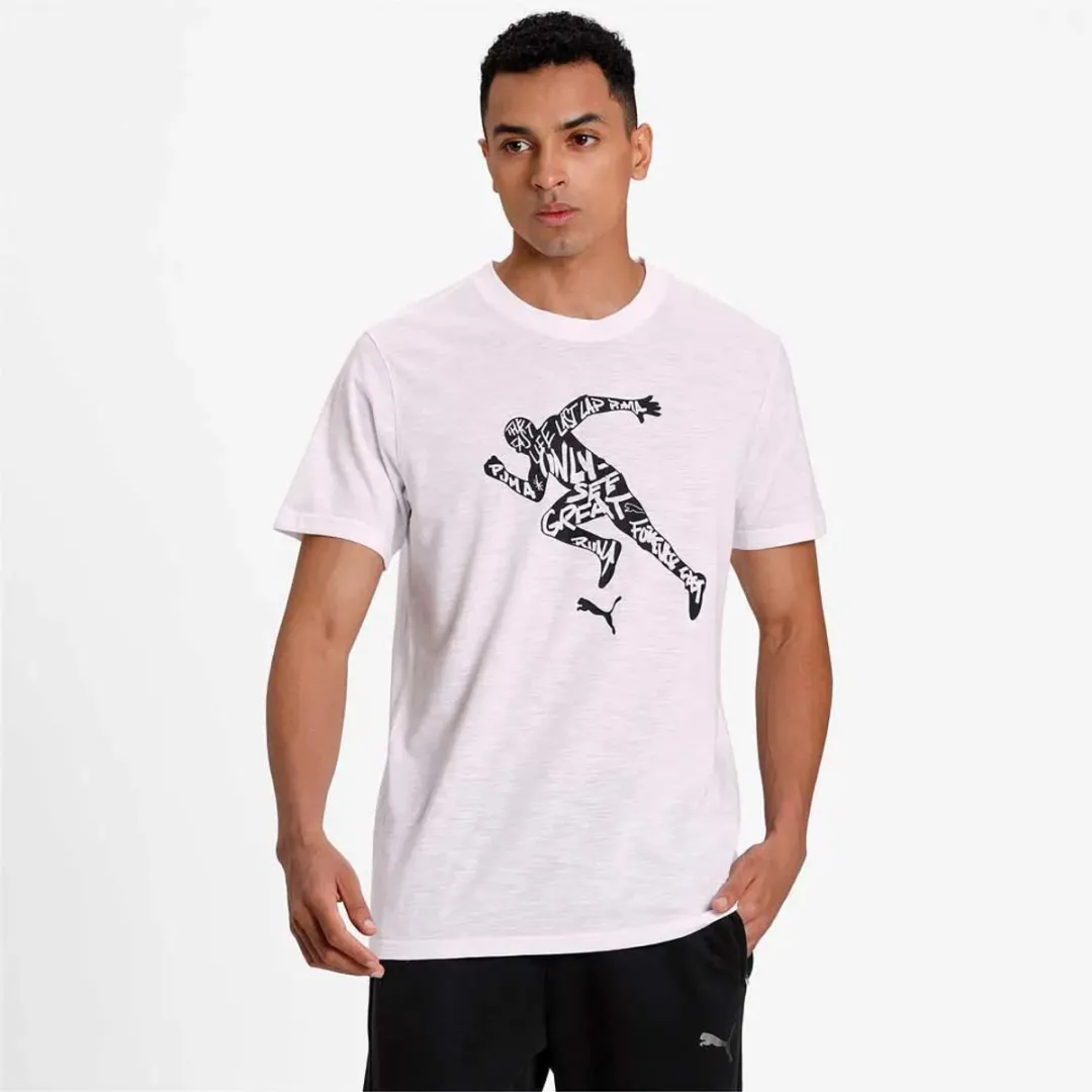PUMA Performance Graphic T-shirt Wit L