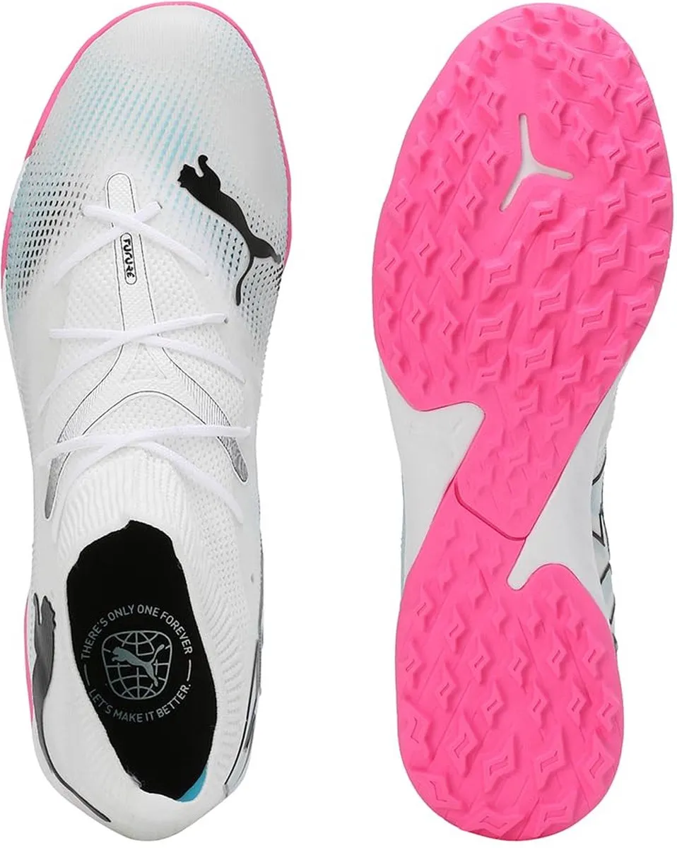 PUMA Future 7 Match TT Voetbalschoenen 44 - Wit/Zwart/Rosa - afbeelding 6 van 6