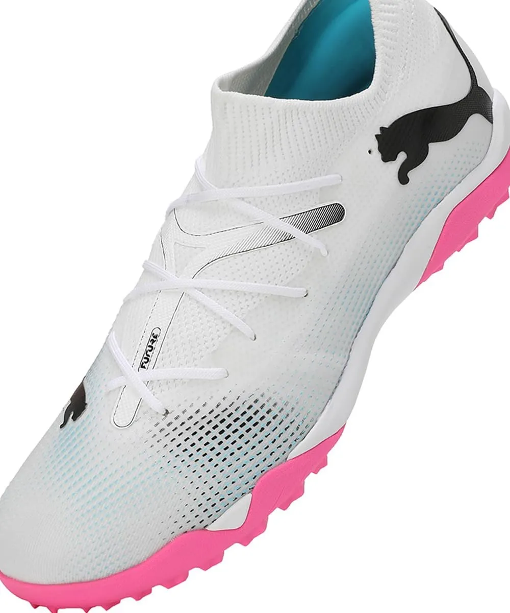 PUMA Future 7 Match TT Voetbalschoenen 44 - Wit/Zwart/Rosa