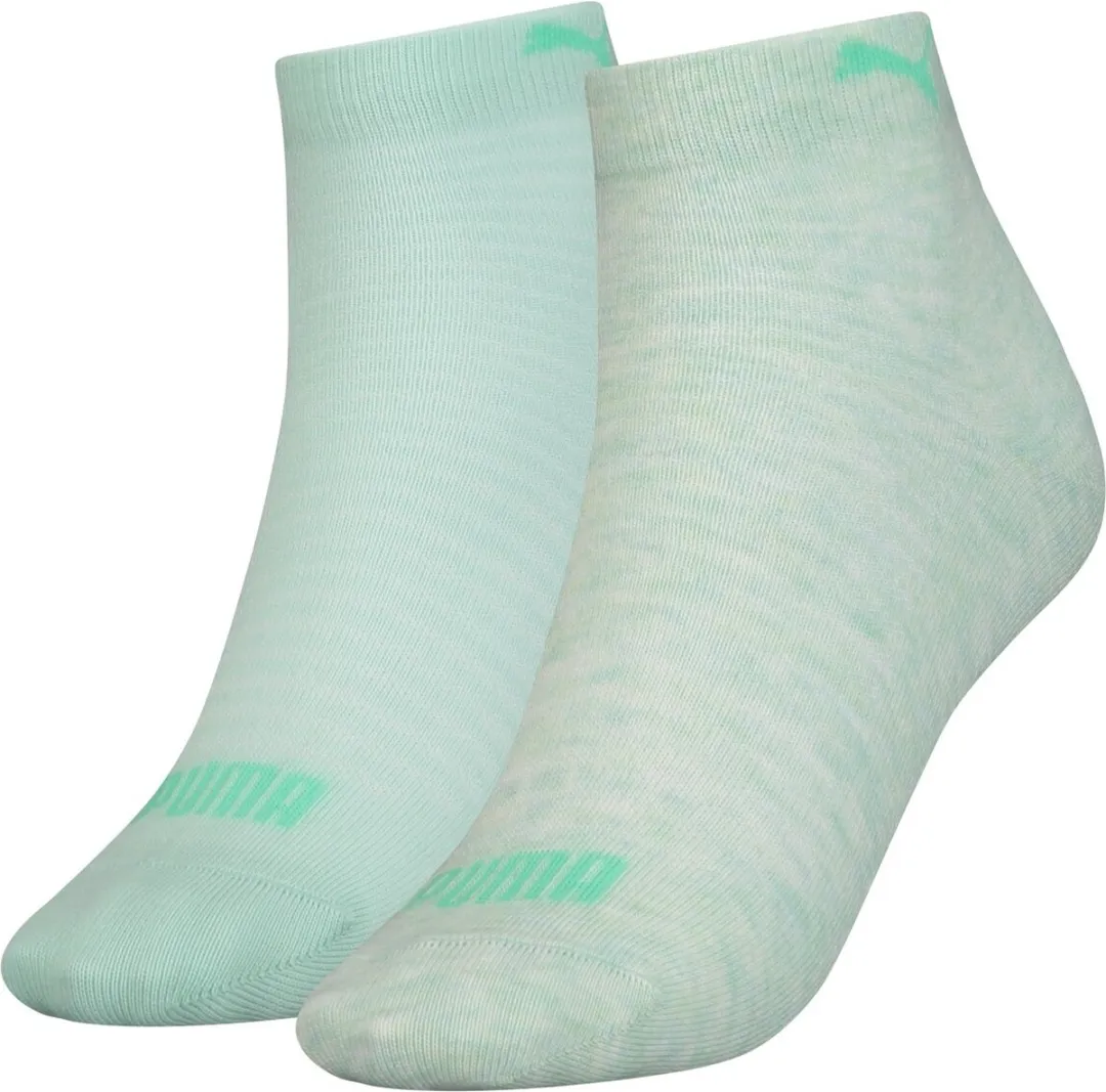 PUMA Quarter 2 Pair Women Mintgroene Enkelsokjes