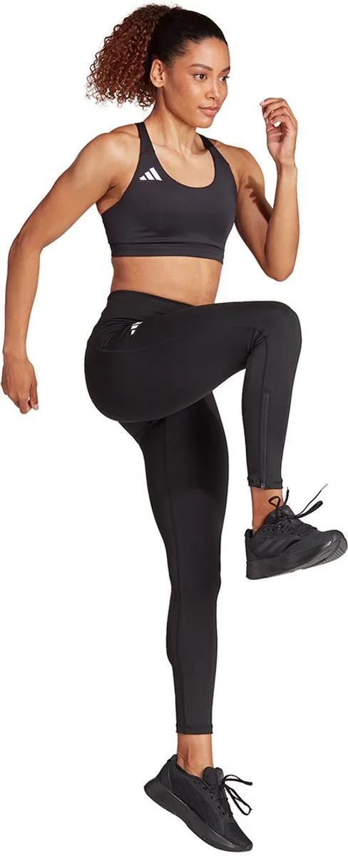 adidas Adizero E 1/1 Legging Dames - L - Zwart