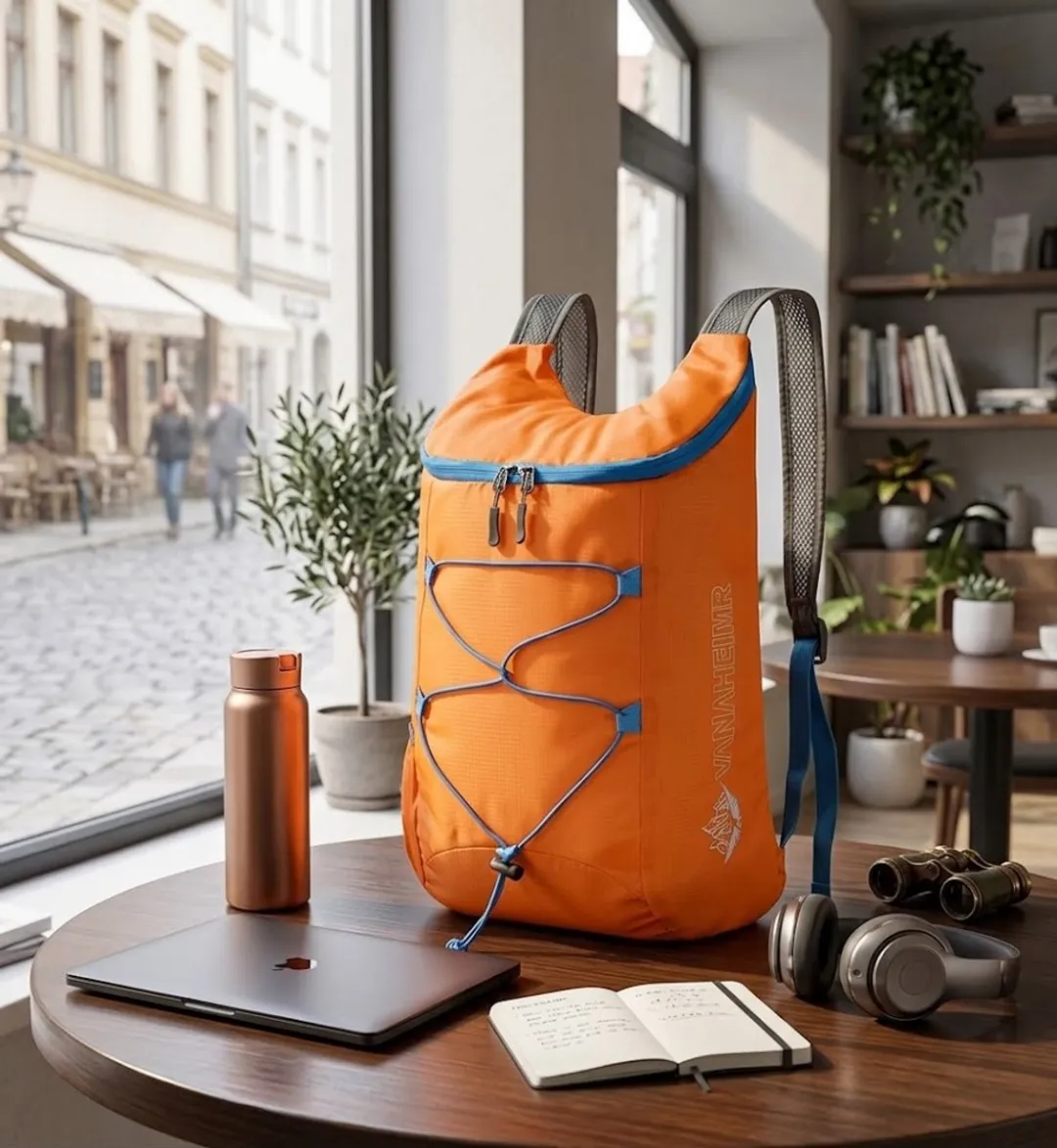 NUVEX Opvouwbare Sport Rugzak - Mandarijn
