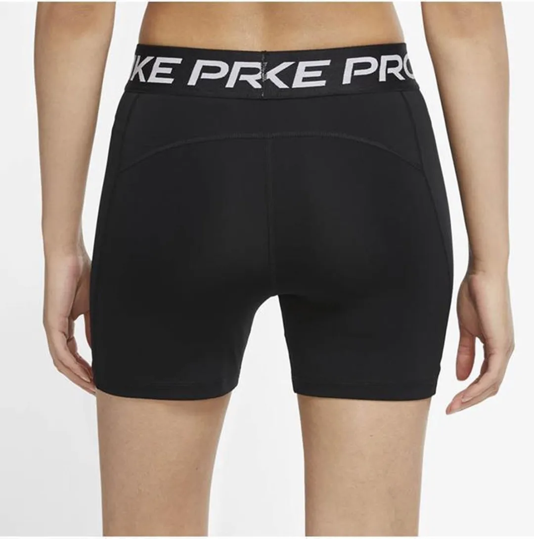 Nike Pro 365 5In Sportbroek Dames - Zwart/Wit S