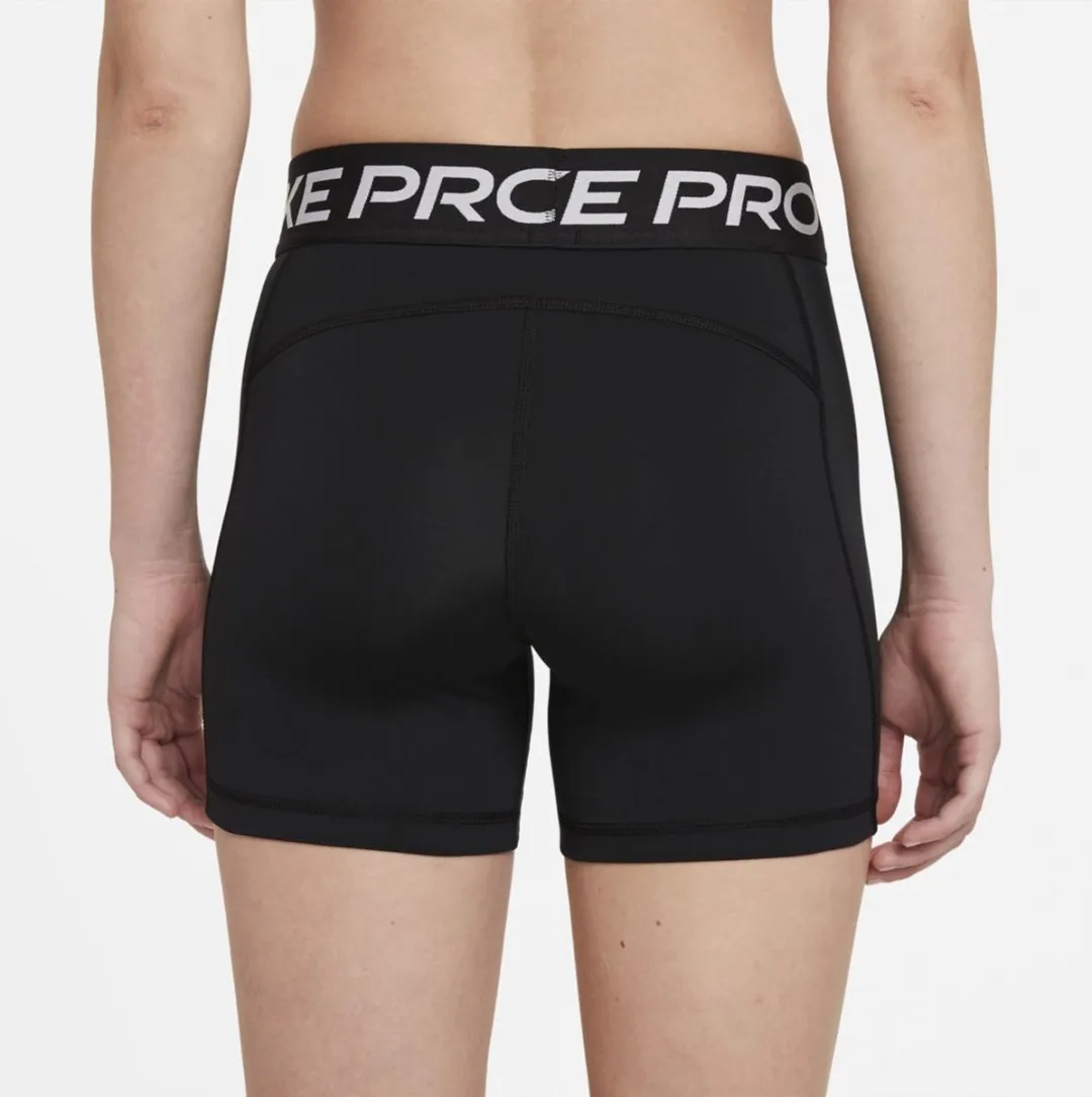 Nike Pro 365 5In Sportbroek Dames - Zwart/Wit S