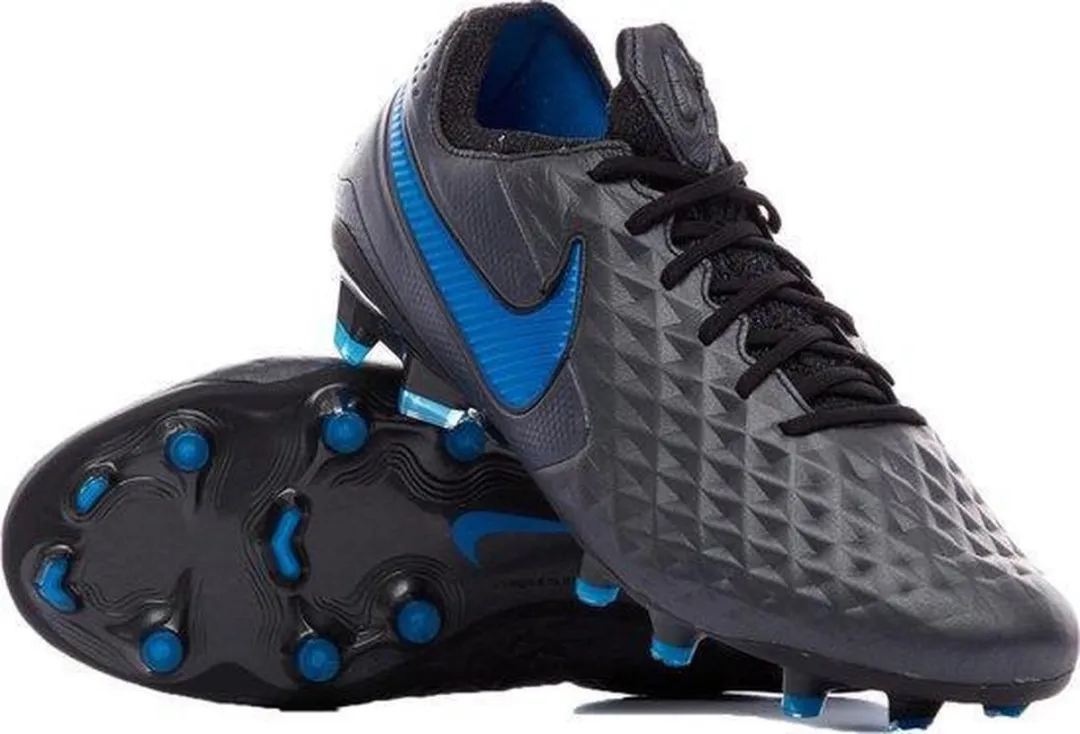 Nike Legend 8 Elite FG Voetbalschoenen AT5293-004 - 38.5 - Zwart/Blauw