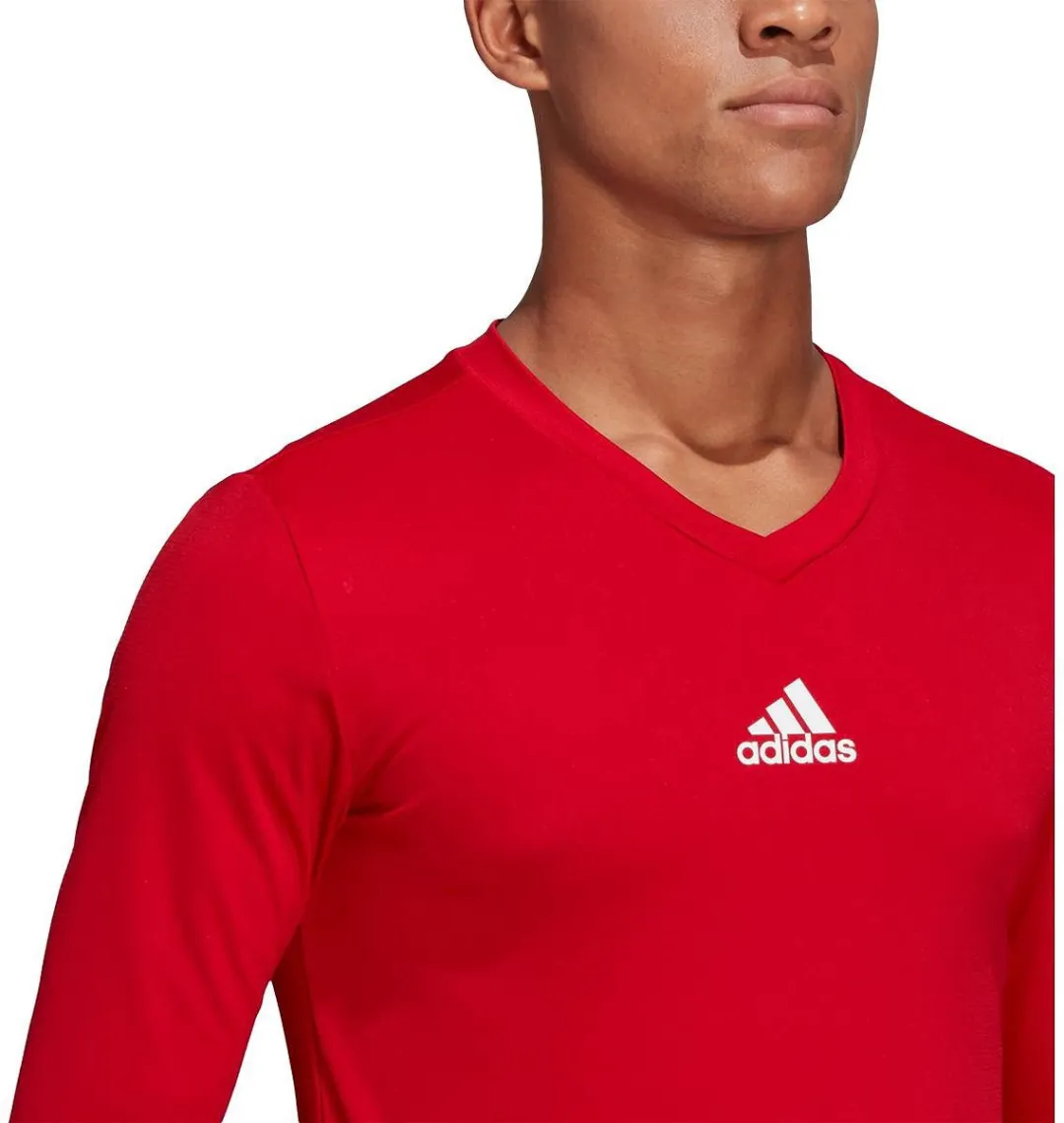 adidas Team Base Longsleeve Sportshirt GN5711 - 140 - Rood/Wit