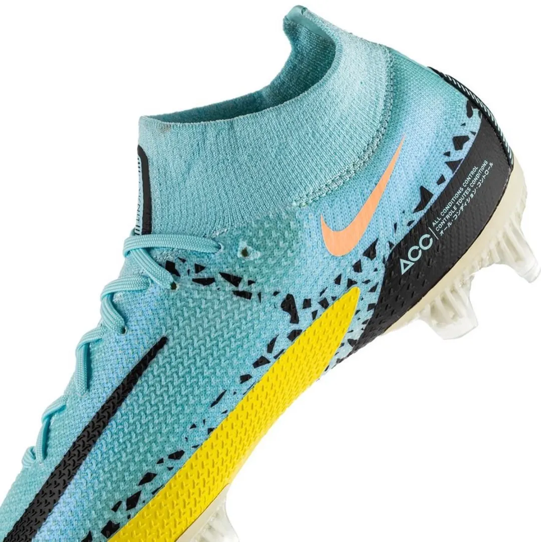 Nike Phantom GT DF Elite FG Voetbalschoenen 42.5 - Blauw/Geel