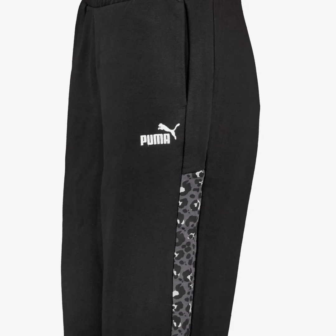 PUMA ESS Graphic Animal Dames Joggingbroek - Maat L - Zwart