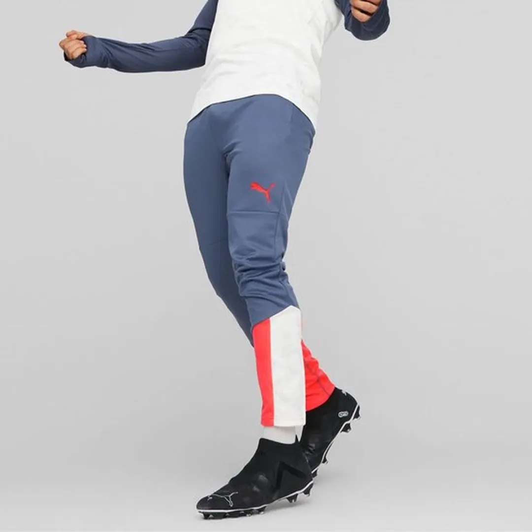 PUMA IndividualCUP Trainingsbroek Heren - Wit/Blauw XXL
