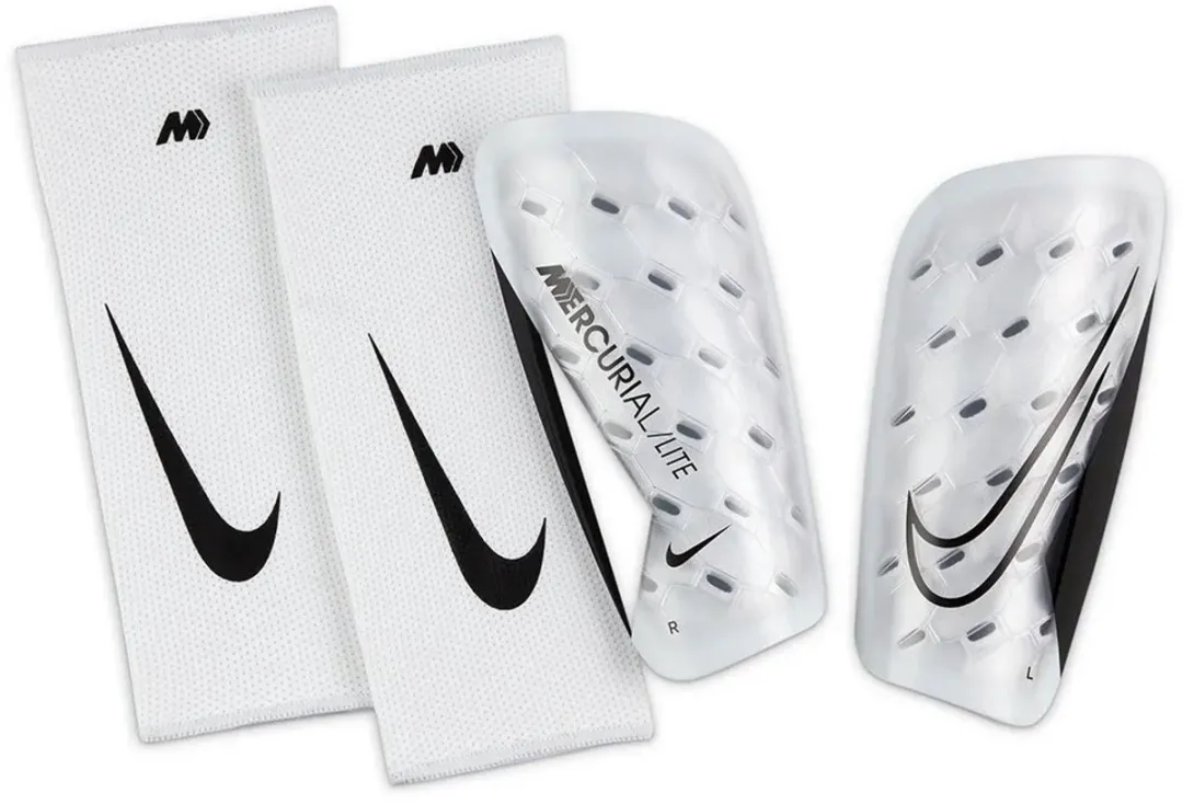 Nike Mercurial Lite Scheenbeschermers - Wit/Zwart L