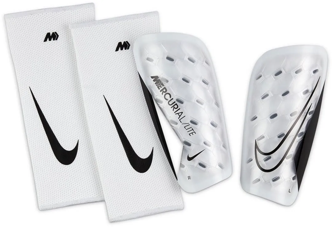 Nike Mercurial Lite Scheenbeschermers - Wit/Zwart L