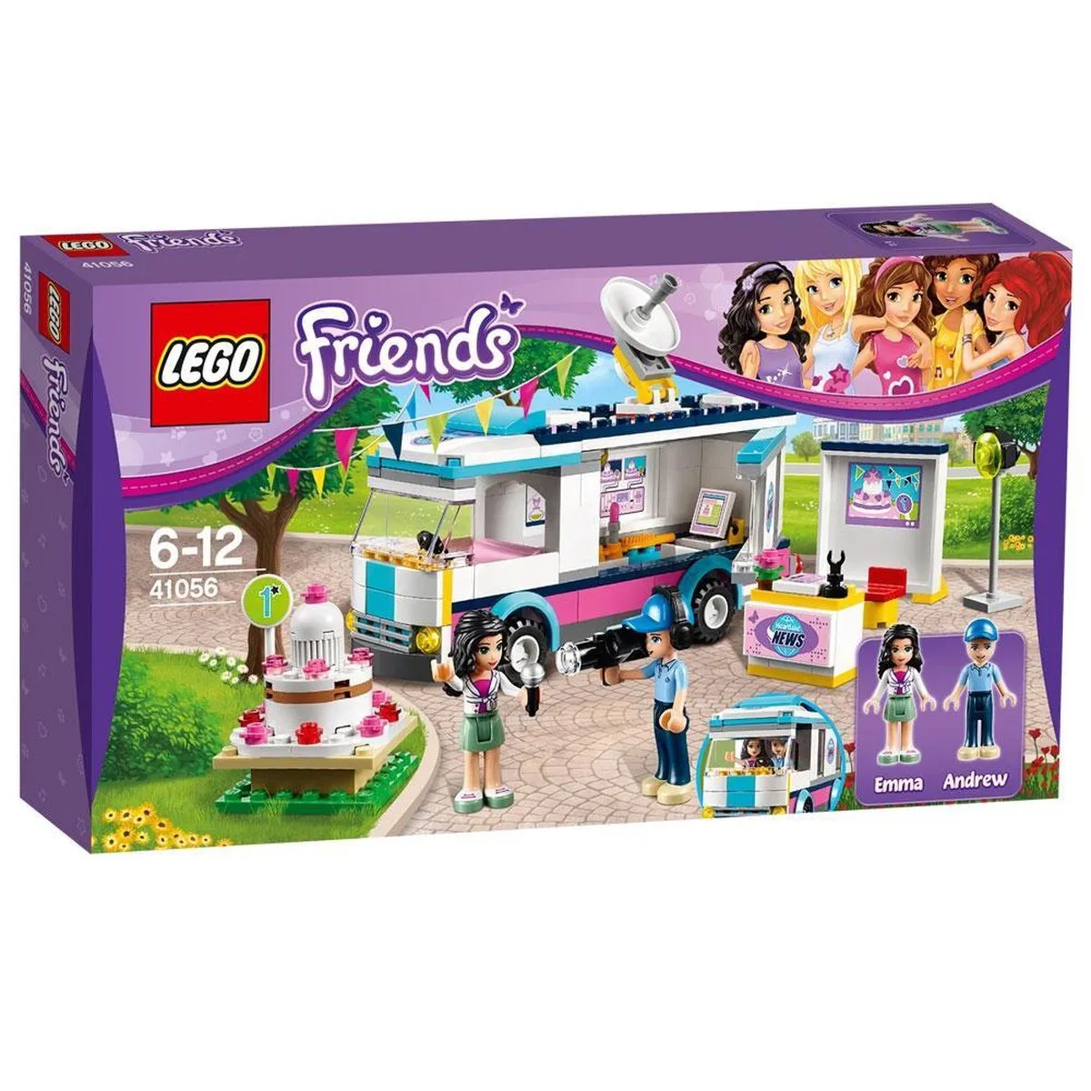 LEGO Friends Heartlake Satellietwagen 41056 - 278 Stukken - Paars - afbeelding 4 van 5
