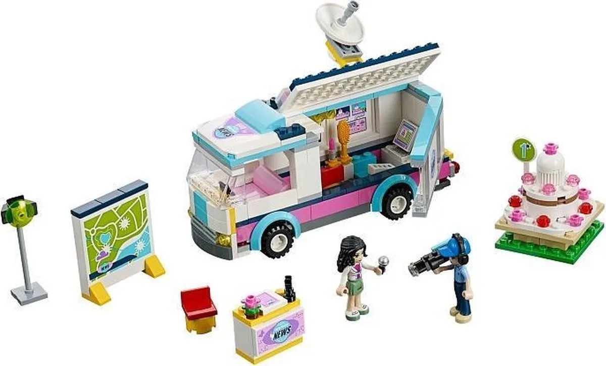 LEGO Friends Heartlake Satellietwagen 41056 - 278 Stukken - Paars - afbeelding 3 van 5