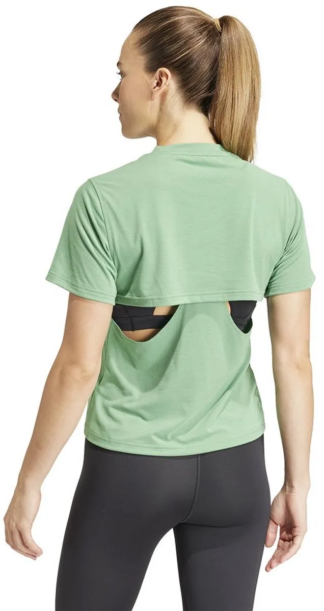 Adidas Powerbl T-shirt - M - Groene Vrouw