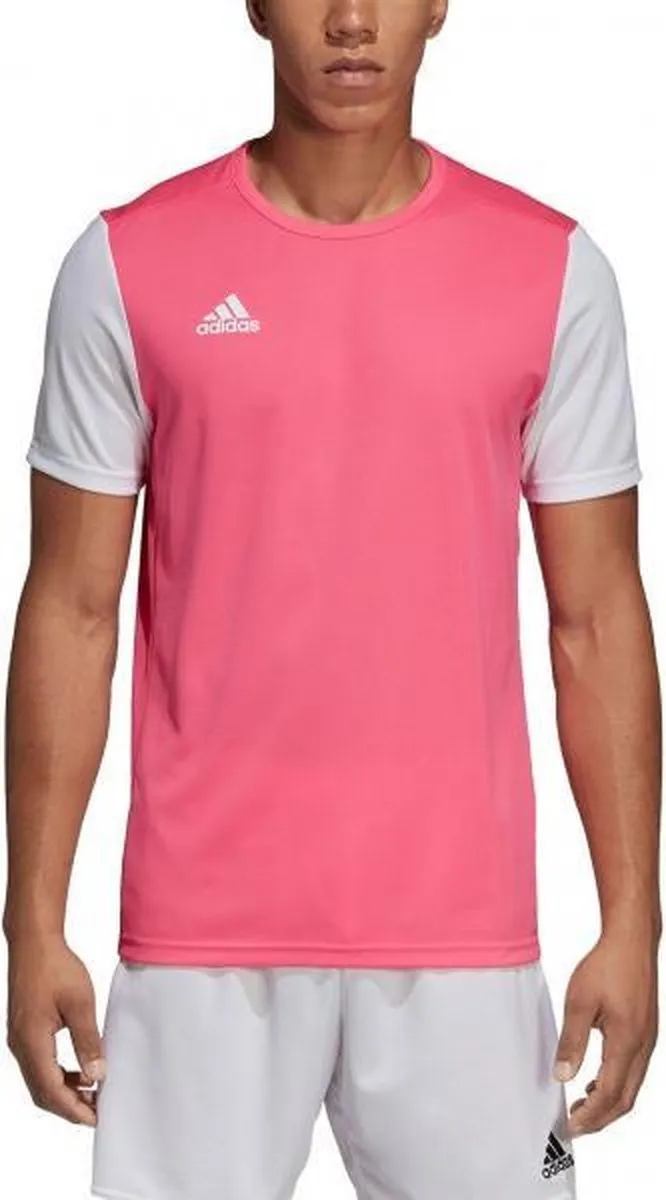 adidas Estro 19 Sportshirt DP3237 - Maat S - Roze/Wit