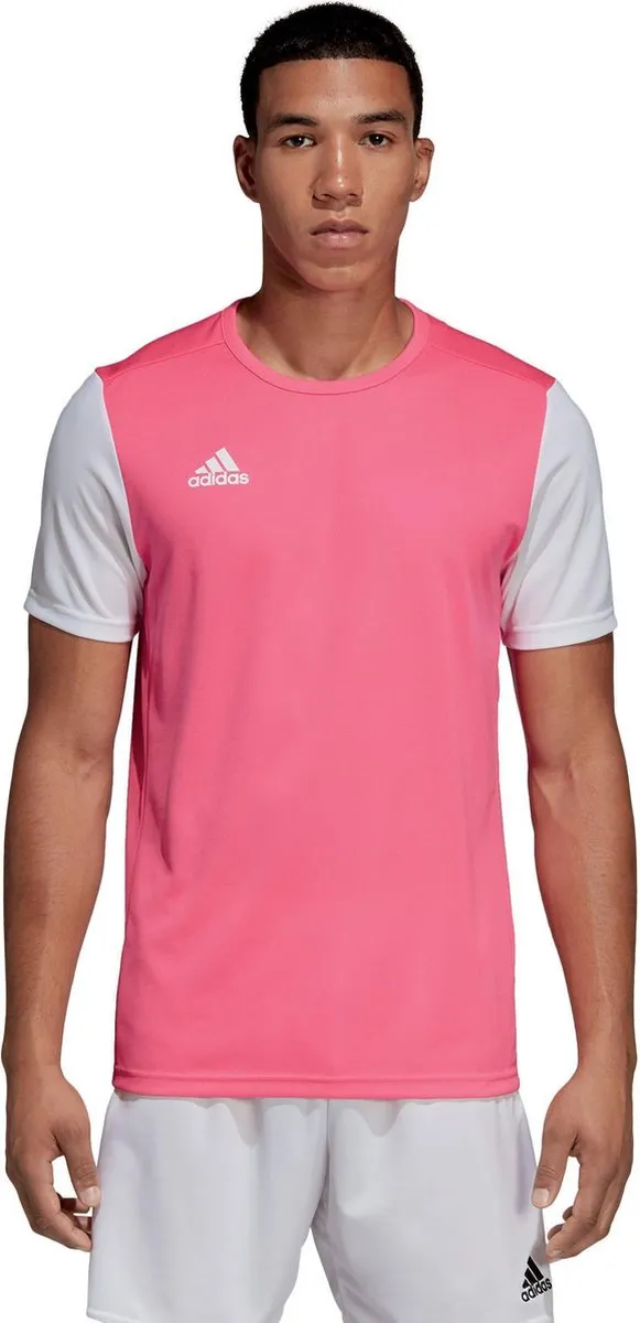 adidas Estro 19 Sportshirt DP3237 - Maat S - Roze/Wit