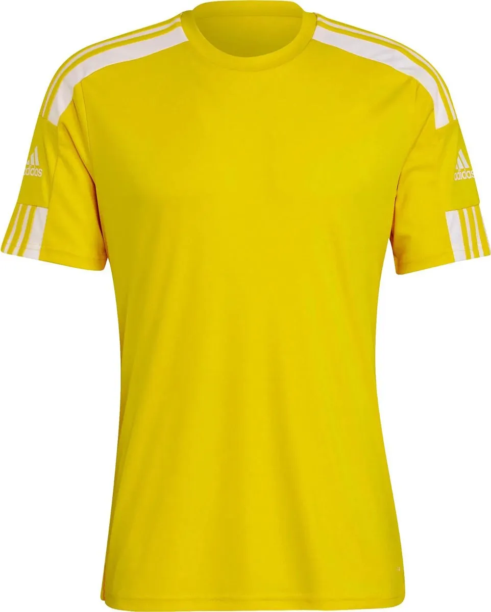 adidas Squadra 21 Shirt Korte Mouw Heren - Geel XS