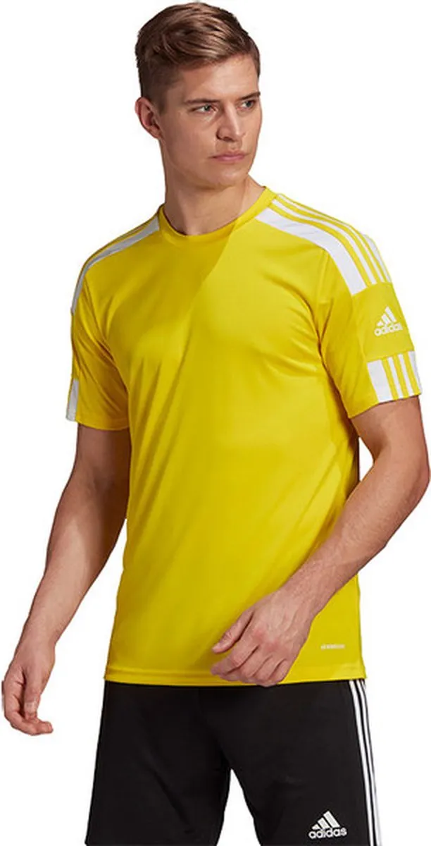 adidas Squadra 21 Shirt Korte Mouw Heren - Geel XS