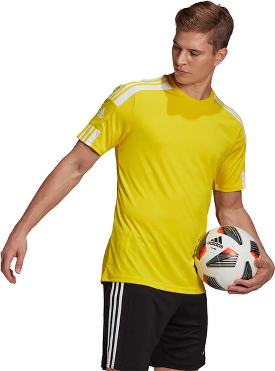 adidas Squadra 21 Shirt Korte Mouw Heren - Geel XS