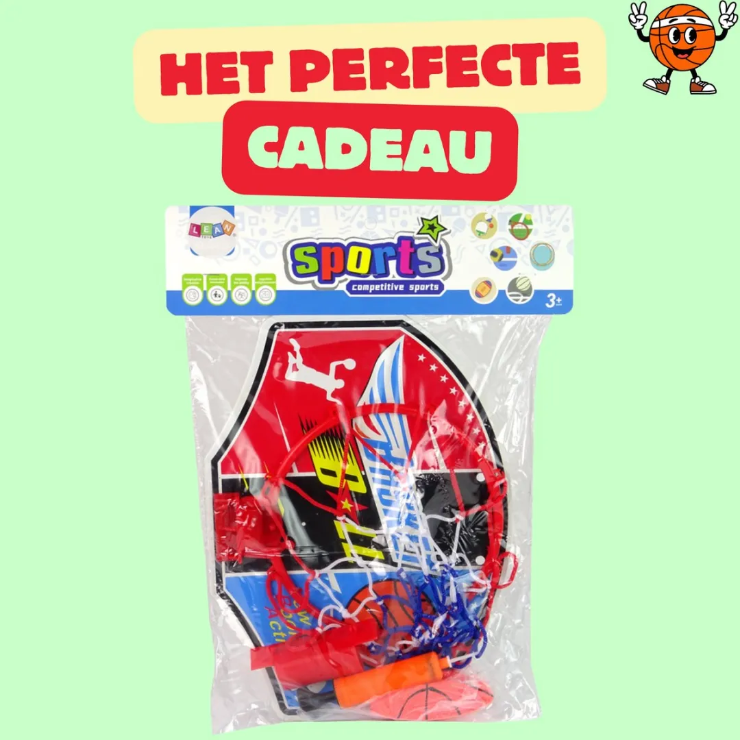 LEAN TOYS Basketbalset Oranje - 3+ jaar