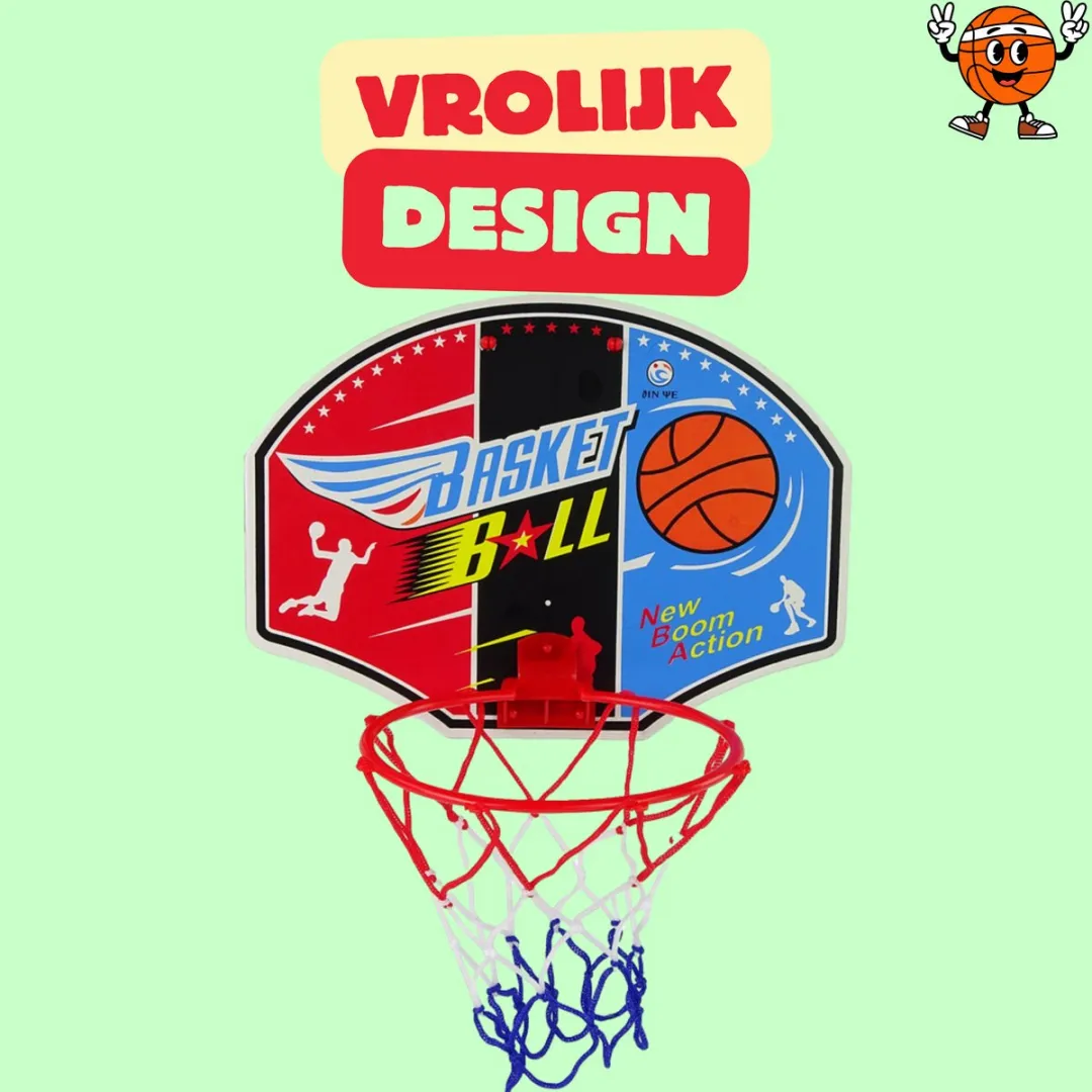 LEAN TOYS Basketbalset Oranje - 3+ jaar